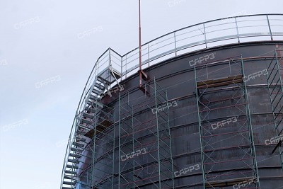 Площадка строительства РВС-5000 в Кемерово